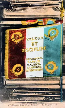 French Foreign Legion flag, Sidi Bel Abbes, Algeria, 20th century