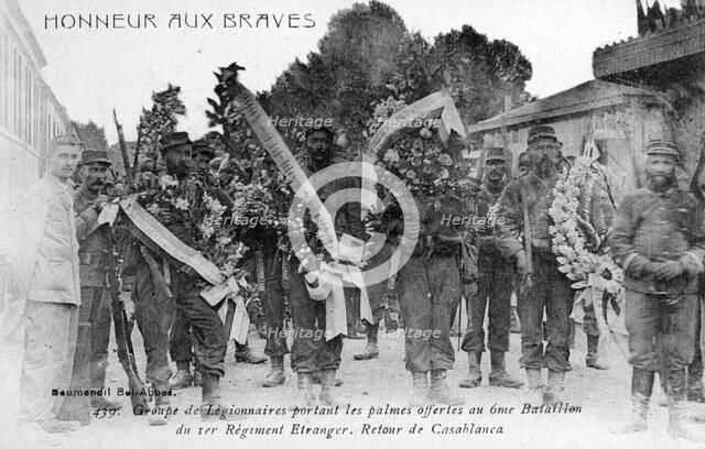 French Foreign Legion honor the brave, Algeria, 1910. Artist: Unknown