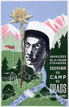 French Foreign Legion postcard, 20th century