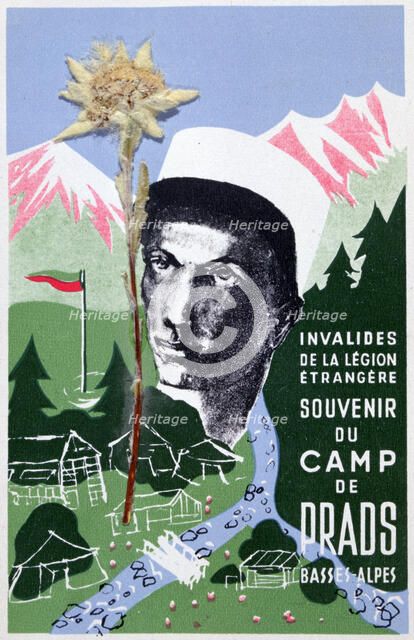 French Foreign Legion postcard, 20th century. Artist: Unknown