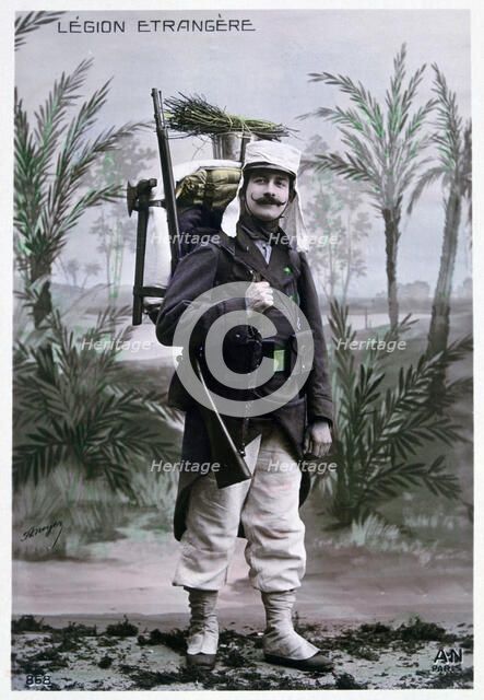 French Foreign legionnaire, c1900.  Artist: J Geiser