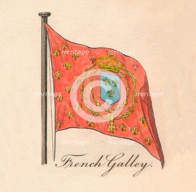 'French Galley', 1838. Artist: Unknown.
