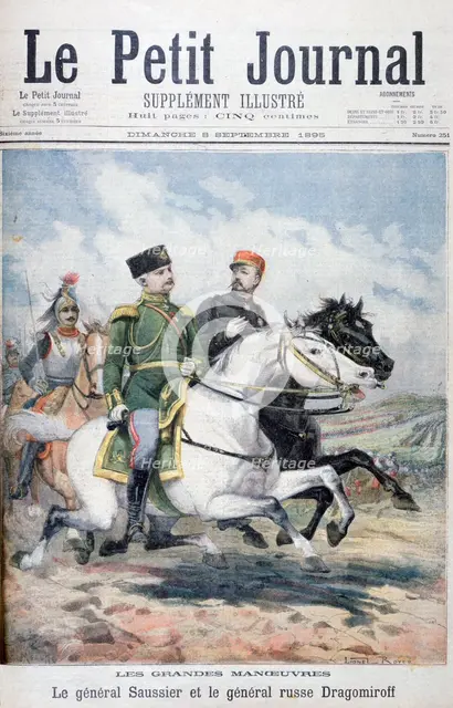 French General Saussier and Russian General Dragomirov, 1895. Creator: F Meaulle.