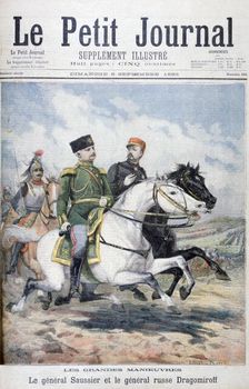 French General Saussier and Russian General Dragomirov, 1895. Creator: F Meaulle