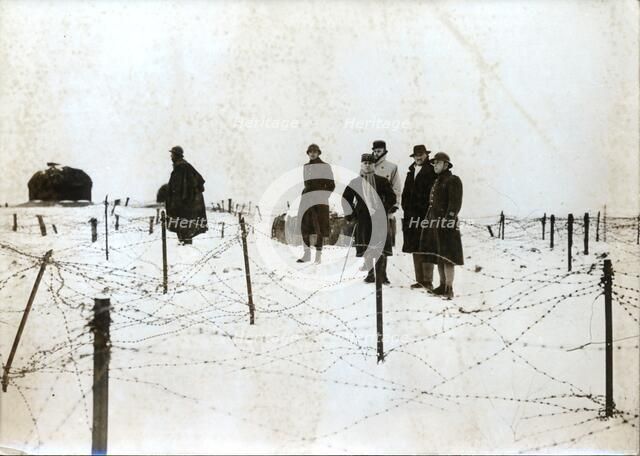 French General touring the Maginot Line, c1935-c1940. Artist: Unknown