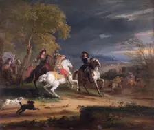 French Generals Arriving before a Town 1678. Artist: Adam Frans van der Meulen