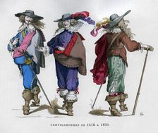 French gentlemen's costume, 1615-1630 (1882-1884)