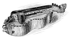 French hurdy-gurdy or vielle, c1750, (1901)