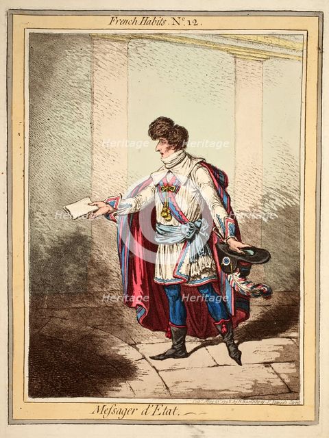 French Habits No. 12, 1798.