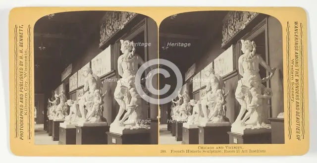 French Historic Sculpture; Room 11 Art Institute, 1893. Creator: Henry Hamilton Bennett.