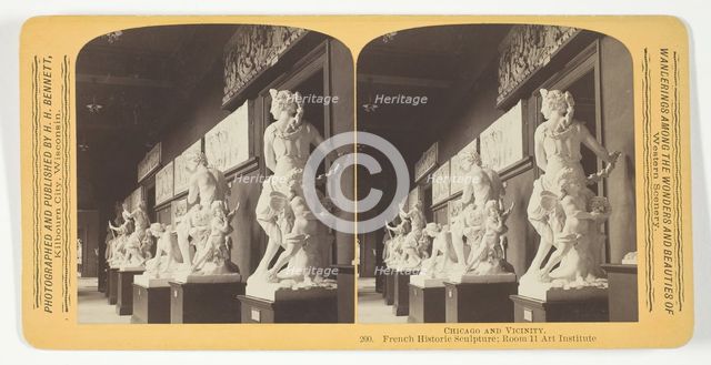 French Historic Sculpture; Room 11 Art Institute, 1893. Creator: Henry Hamilton Bennett.