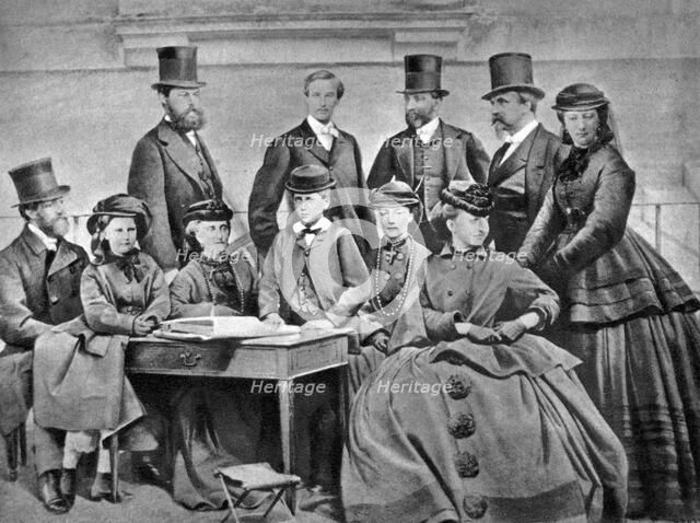 French Imperial Family, 1866. Artist: Unknown