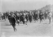 French Infantry on march, between c1914 and c1915. Creator: Bain News Service