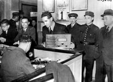 French Jews forced to hand in their radio sets to the police, occupied Paris, September 1941