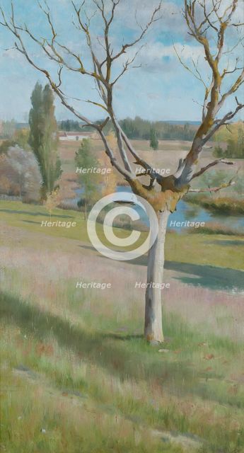 French landscape, 1880s. Creator: Ivar Nyberg.