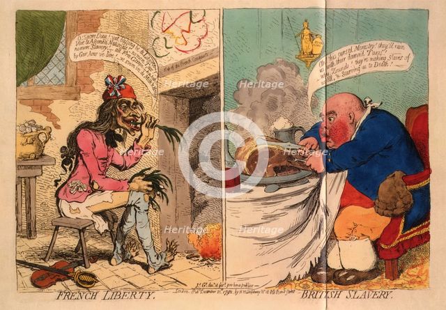 French Liberty. British Slavery, 1792. Artist: Gillray, James (1757-1815)