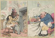French Liberty. British Slavery, December 21, 1792., December 21, 1792. Creator: James Gillray
