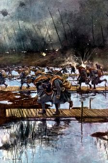 French lst Infantry Corps crossing of the Yser Canal, World War I, 4.45 am, 31 July 1917