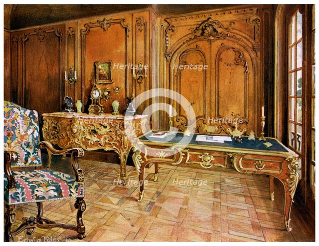 French panelled room, Wallace Collection, London, 1911-1912.Artist: Edwin Foley