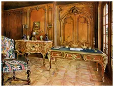 French panelled room, Wallace Collection, London, 1911-1912.Artist: Edwin Foley