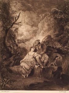 French Pastoral-Shepherd & Sheep, (c1710s), c1890s. Creator: William Brassey Hole