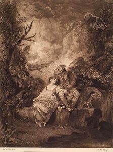 French Pastoral-Shepherd & Sheep, (c1710s), c1890s. Creator: William Brassey Hole