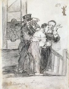 French Penalty between 1824 and 1828. Artist: Francisco Goya