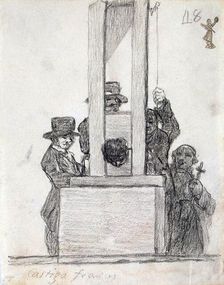 French Penalty between 1824 and 1828. Artist: Francisco Goya