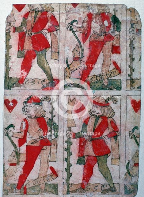 French playing cards, 15th century. Artist: Unknown