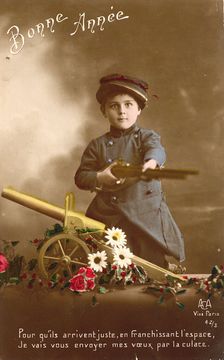 French Postcard "Bonne Année", 1916