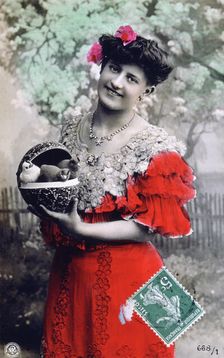 French postcard, c1900