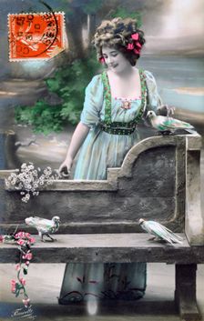 French postcard, c1900