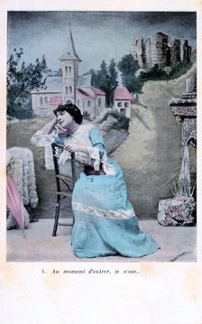 French postcard, c1900