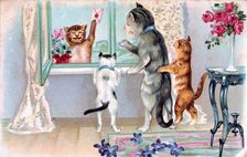 French Postcard, c1900