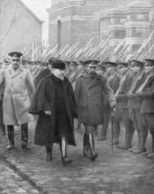 French President Raymond Poincare and King George V, December 1914. Creator: Unknown
