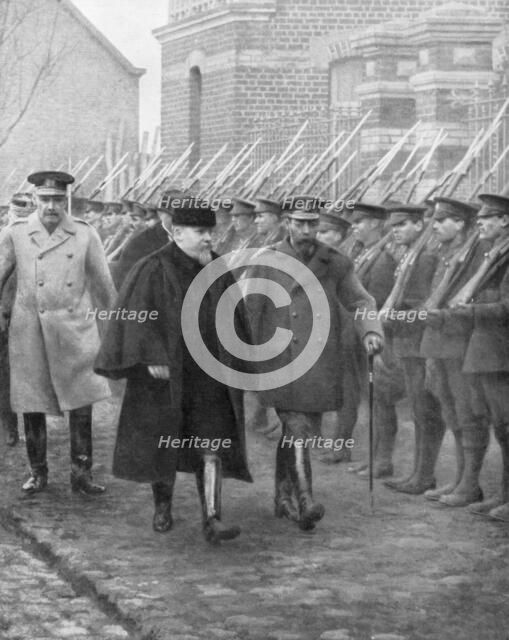French President Raymond Poincare and King George V, December 1914. Creator: Unknown.