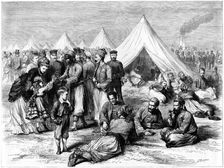 French prisoner of war camp at Wahn, near Cologne, Franco-Prussian War, 1870