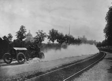 French racing driver Henry Rougier's De Dietrich 24/28, Coppa Florio, Brescia, Italy, 1905. Creator: Unknown