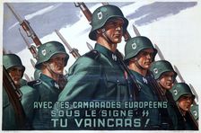 French recruitment poster for the SS, 1943-1944