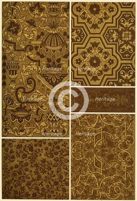 French Renaissance block printing and embroidery, (1898). Creator: Unknown.