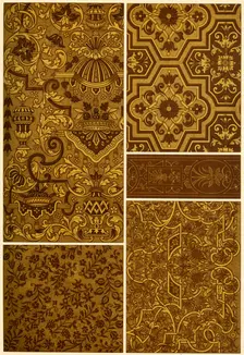 French Renaissance block printing and embroidery, (1898). Creator: Unknown