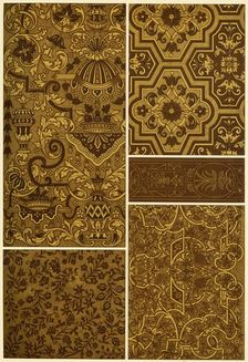 French Renaissance block printing and embroidery, (1898). Creator: Unknown
