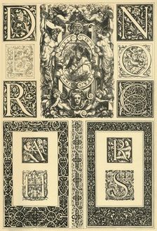 French Renaissance typographic ornaments, (1898). Creator: Unknown