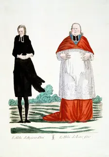 French Revolution 1789: anti-clericalism. Artist: Anon