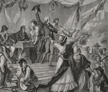 French Revolution: Enlistment of volunteers, 1876. Creators: Hippolyte de la Charlerie, Jonnard
