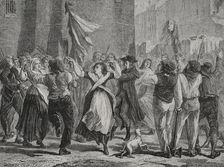 French Revolution: September Massacres (2 to 6 September 1792) 1876. Creators: Hippolyte de la Charlerie, Theodore Meyer-Heine
