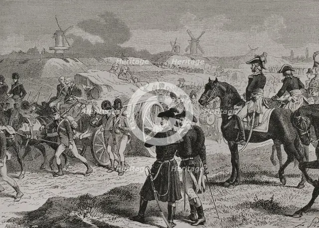 French Revolutionary Wars: Anglo-Russian invasion of Holland (27 August to 19 November 1799), 1879.  Creator: J Ansseau.
