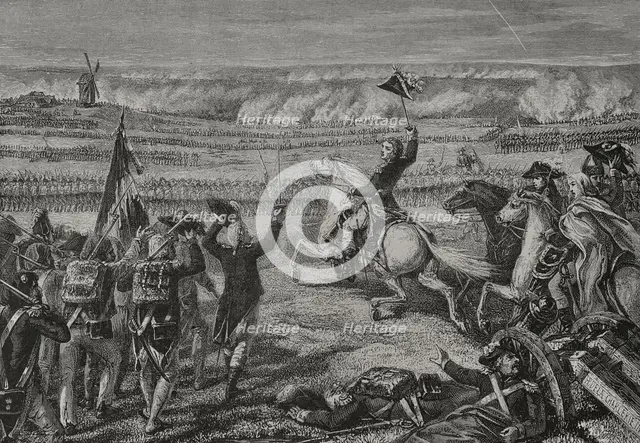 French Revolutionary Wars: Battle of Valmy, 20 September 1792, (1876)). Creator: Hippolyte de la Charlerie.