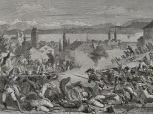 French Revolutionary Wars: Second Coalition (1709-1802) - "Battle of Zurich", 1799 (1879). Creator: Unknown