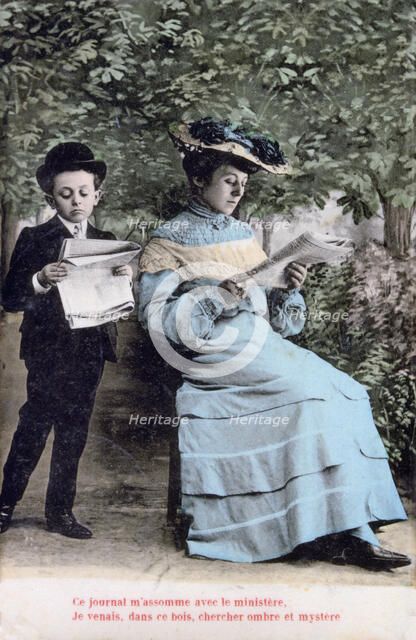 French romantic postcard, c1900. Artist: Unknown